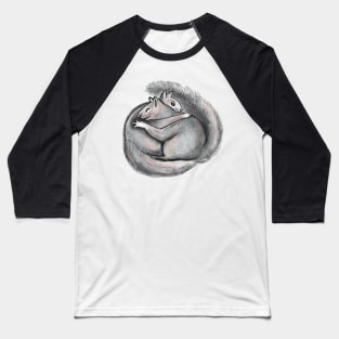 Squirrel Hug Baseball T-Shirt